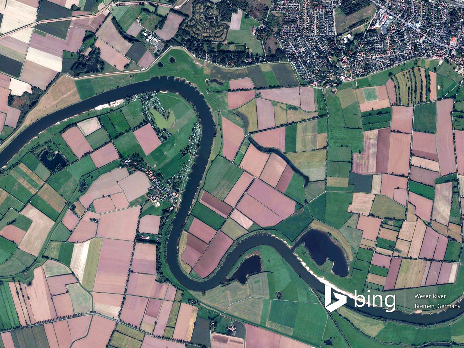 Microsoft Bing HD обои: Вид с воздуха на Европе #18 - 1600x1200
