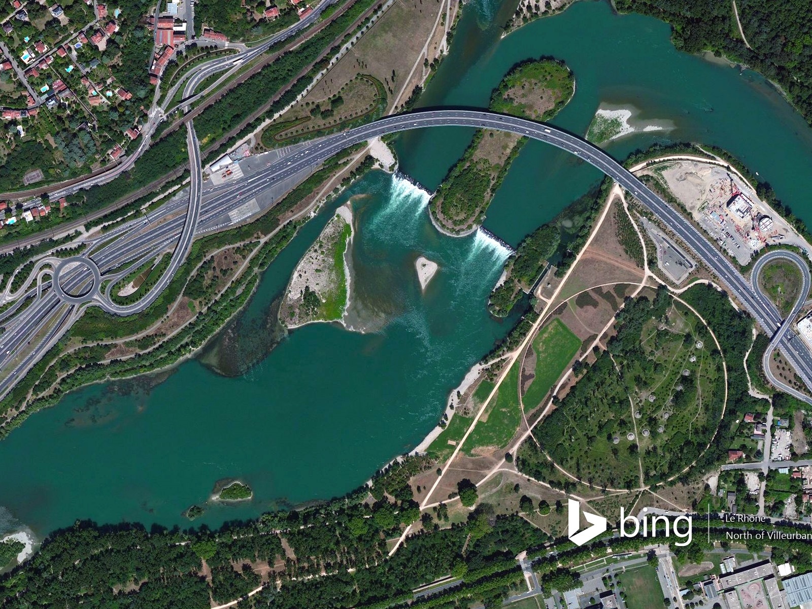 Microsoft Bing HD обои: Вид с воздуха на Европе #19 - 1600x1200