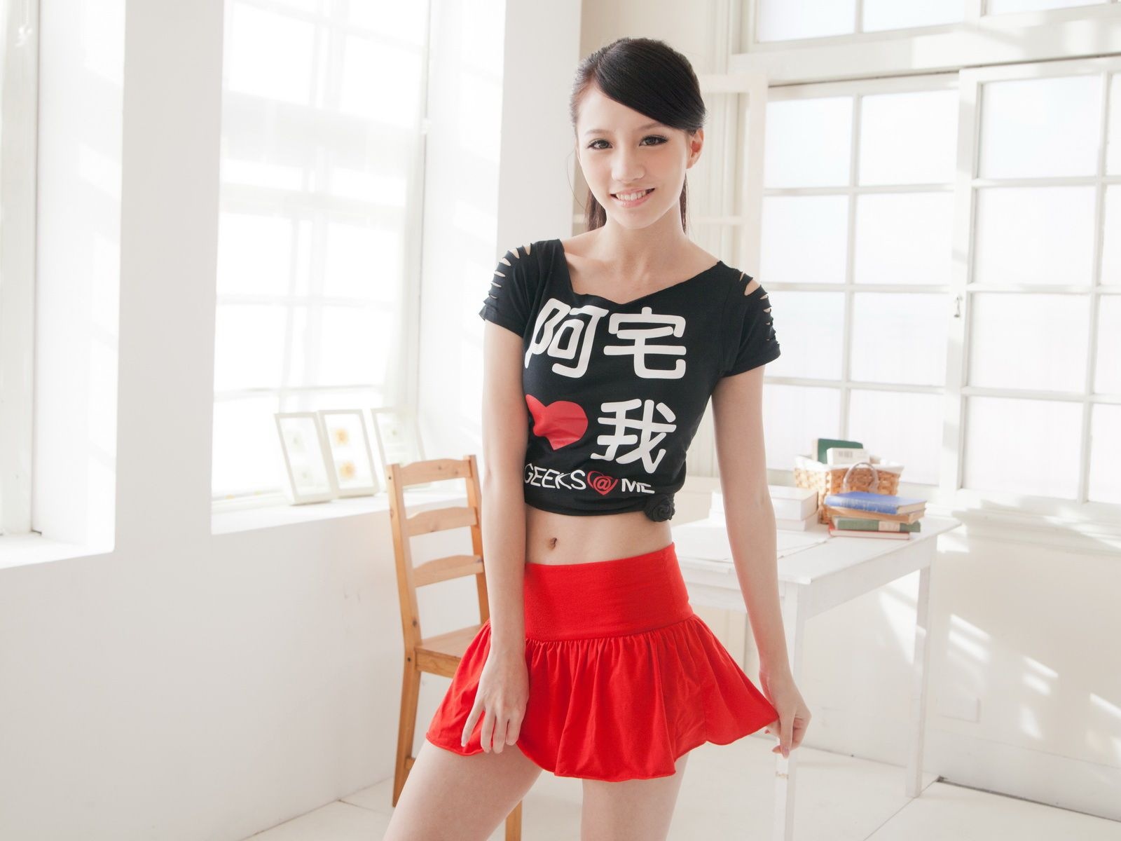Тайвань девушки в помещении обои SunnyLin HD #5 - 1600x1200