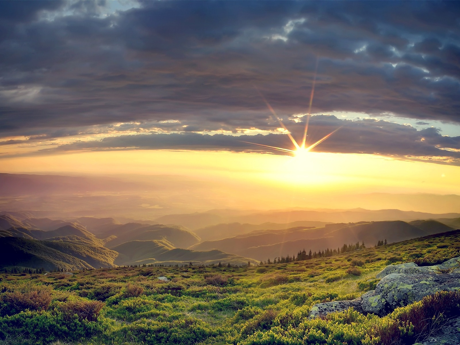 Sonnenschein Waldseen Schönheit der Natur HD Wallpaper #4 - 1600x1200