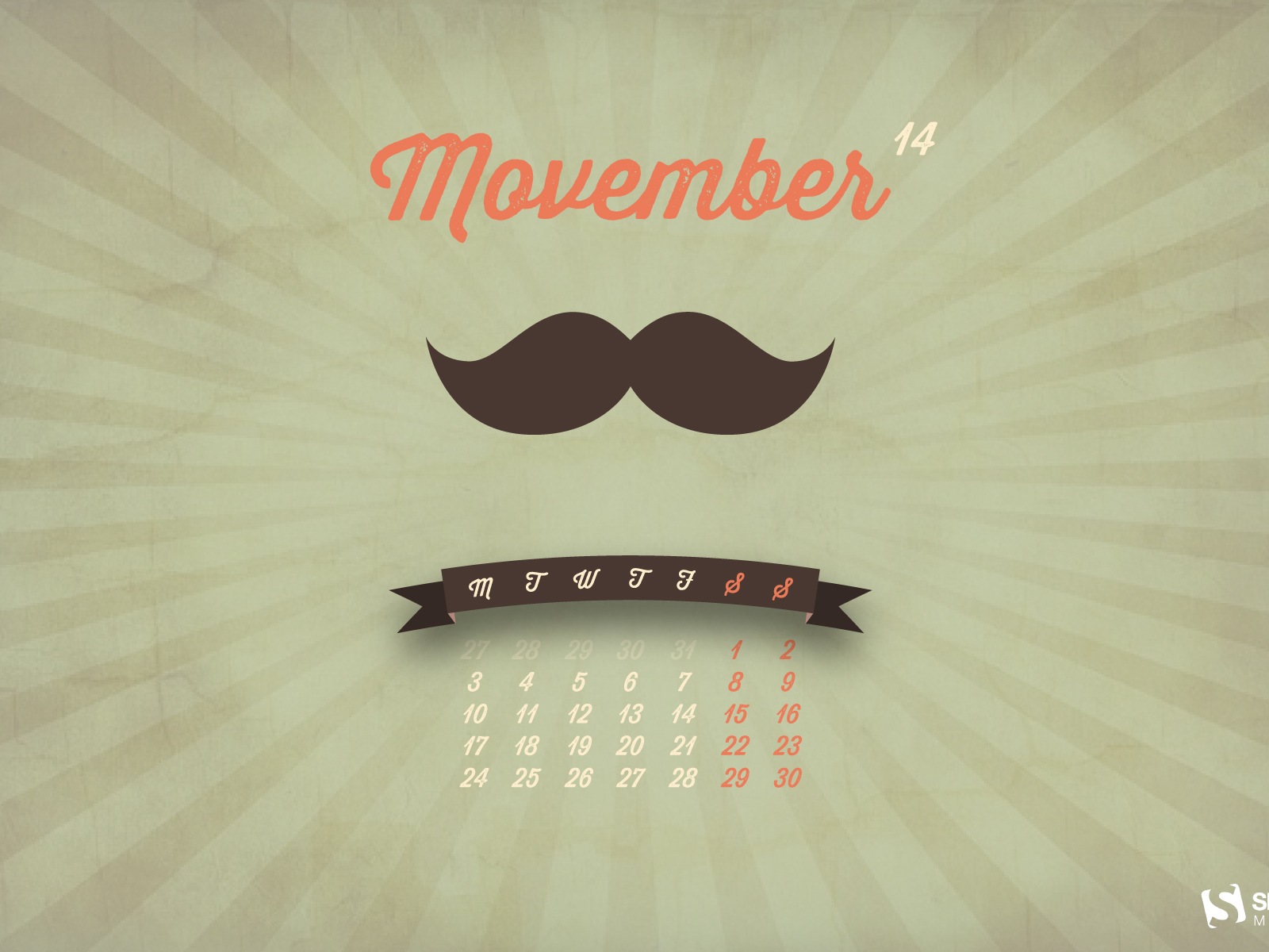 Ноябрь 2014 Календарь обои (2) #12 - 1600x1200