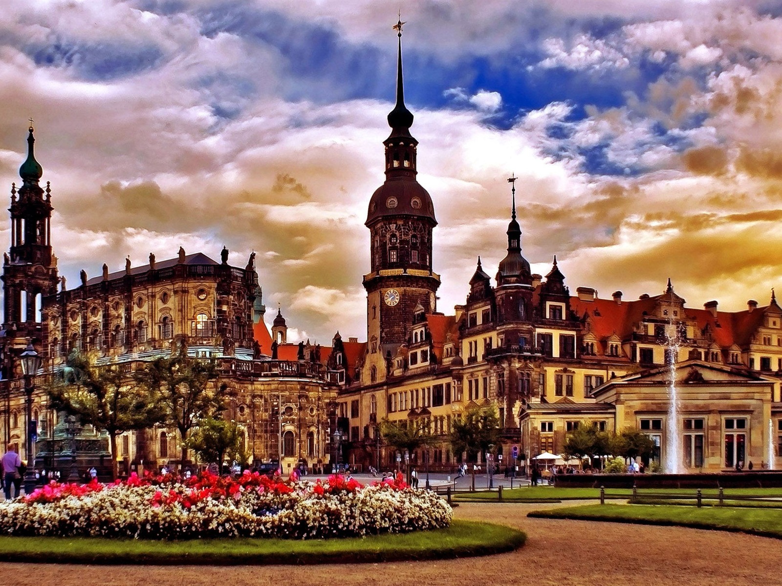 HD обои городской пейзаж Германия Дрезден #17 - 1600x1200