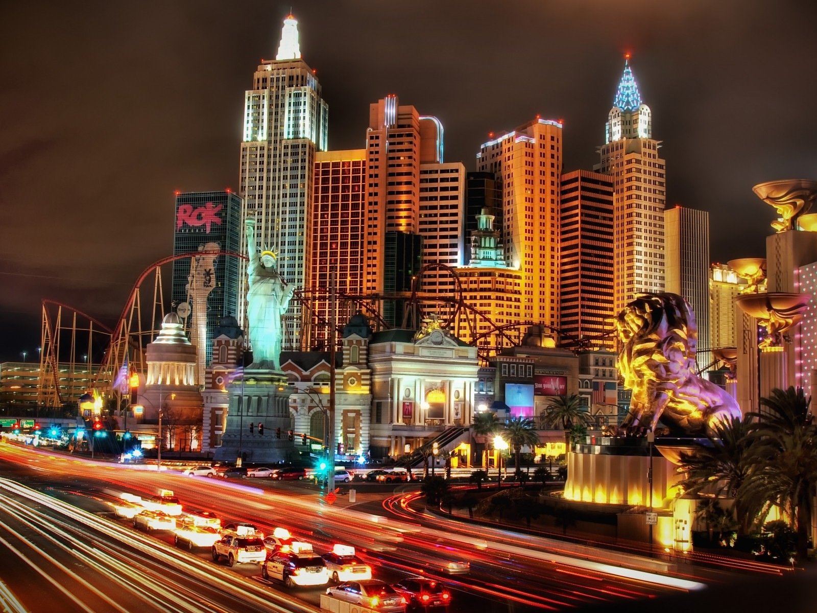 Hermosa noche en fondos de pantalla de alta definición de Las Vegas #14 - 1600x1200