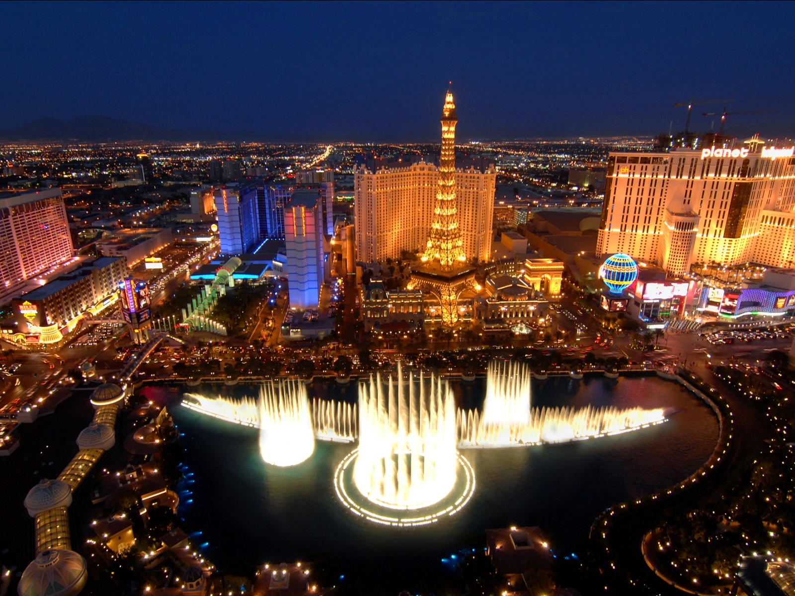 Krásný večer v Las Vegas HD tapety #20 - 1600x1200