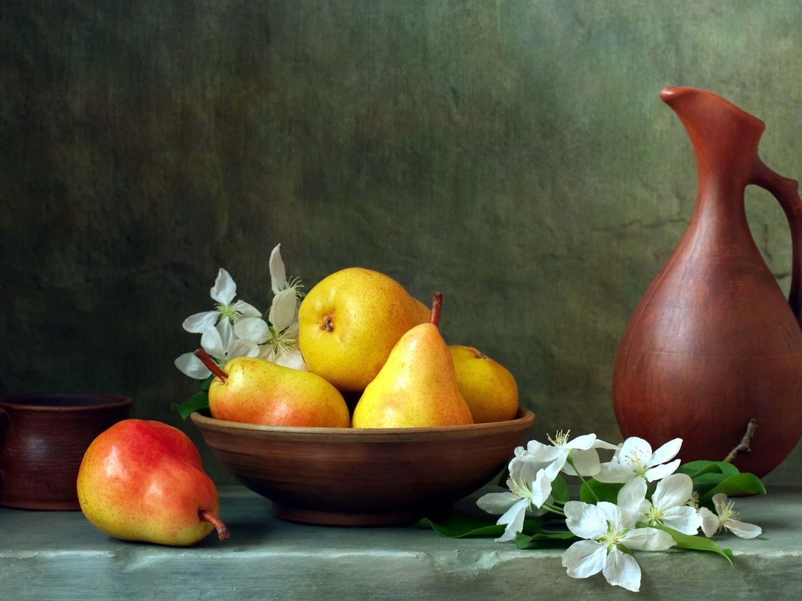 Succulent fruits, poires close-up fonds d'écran HD #10 - 1600x1200