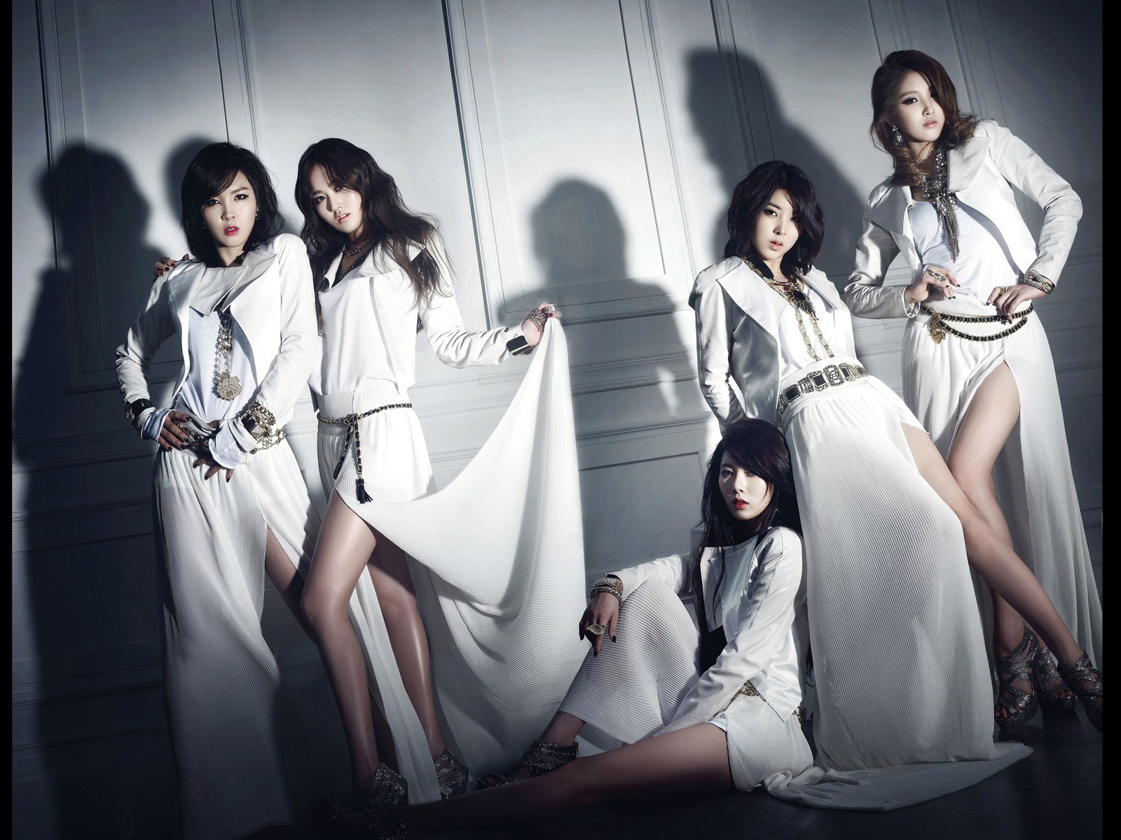 4Minute Korean music beautiful girls combination HD wallpapers #13 - 1600x1200