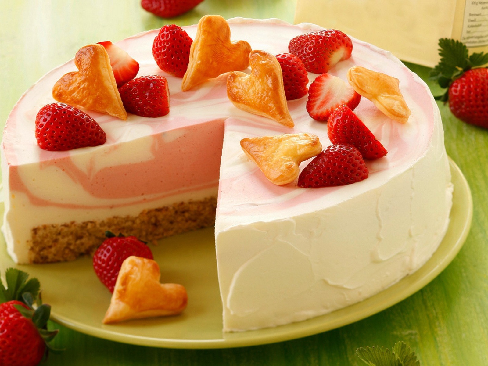Delicious strawberry cake HD wallpapers #3 - 1600x1200