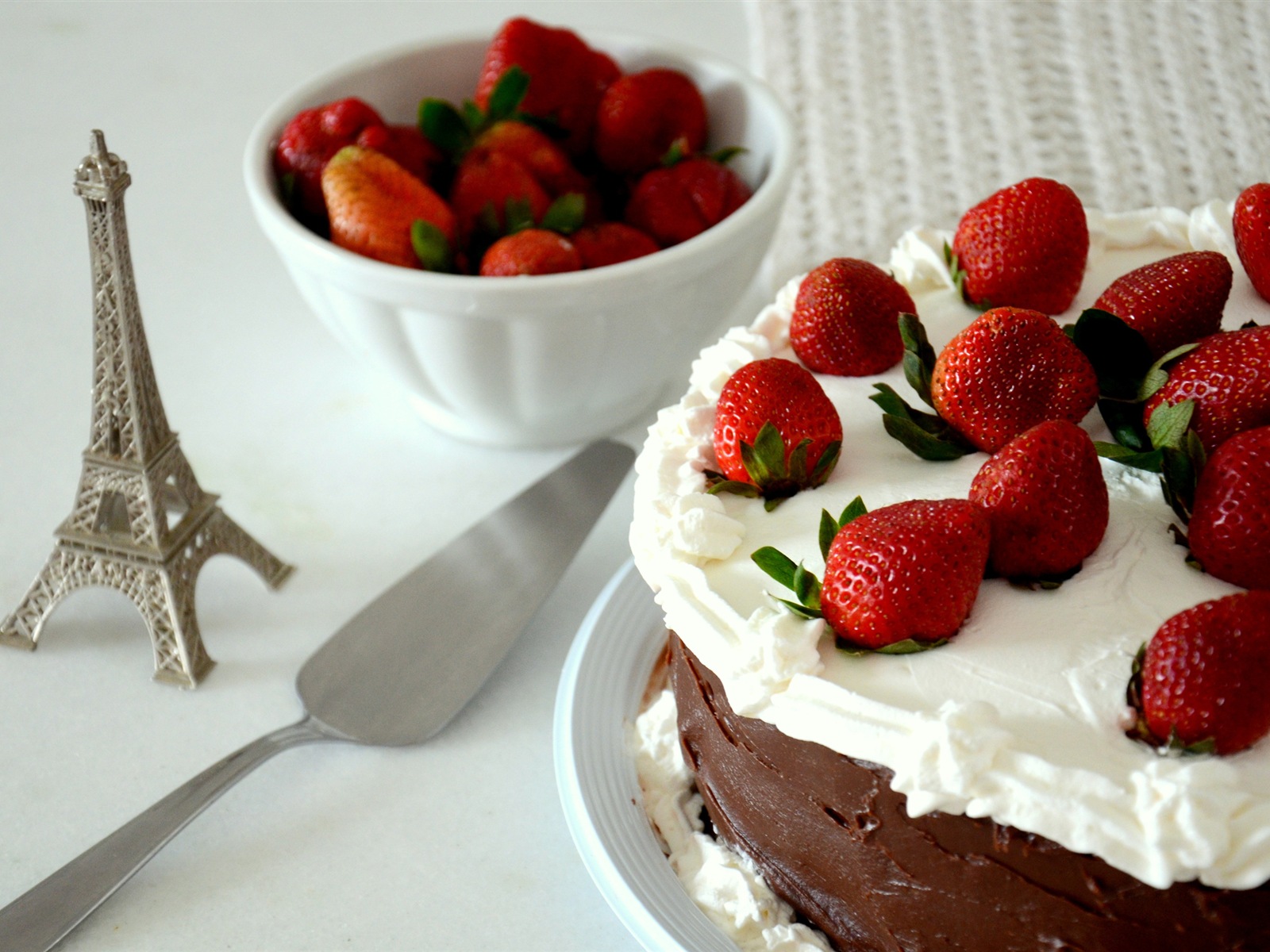 Délicieux gâteau fraises fonds d'écran HD #6 - 1600x1200