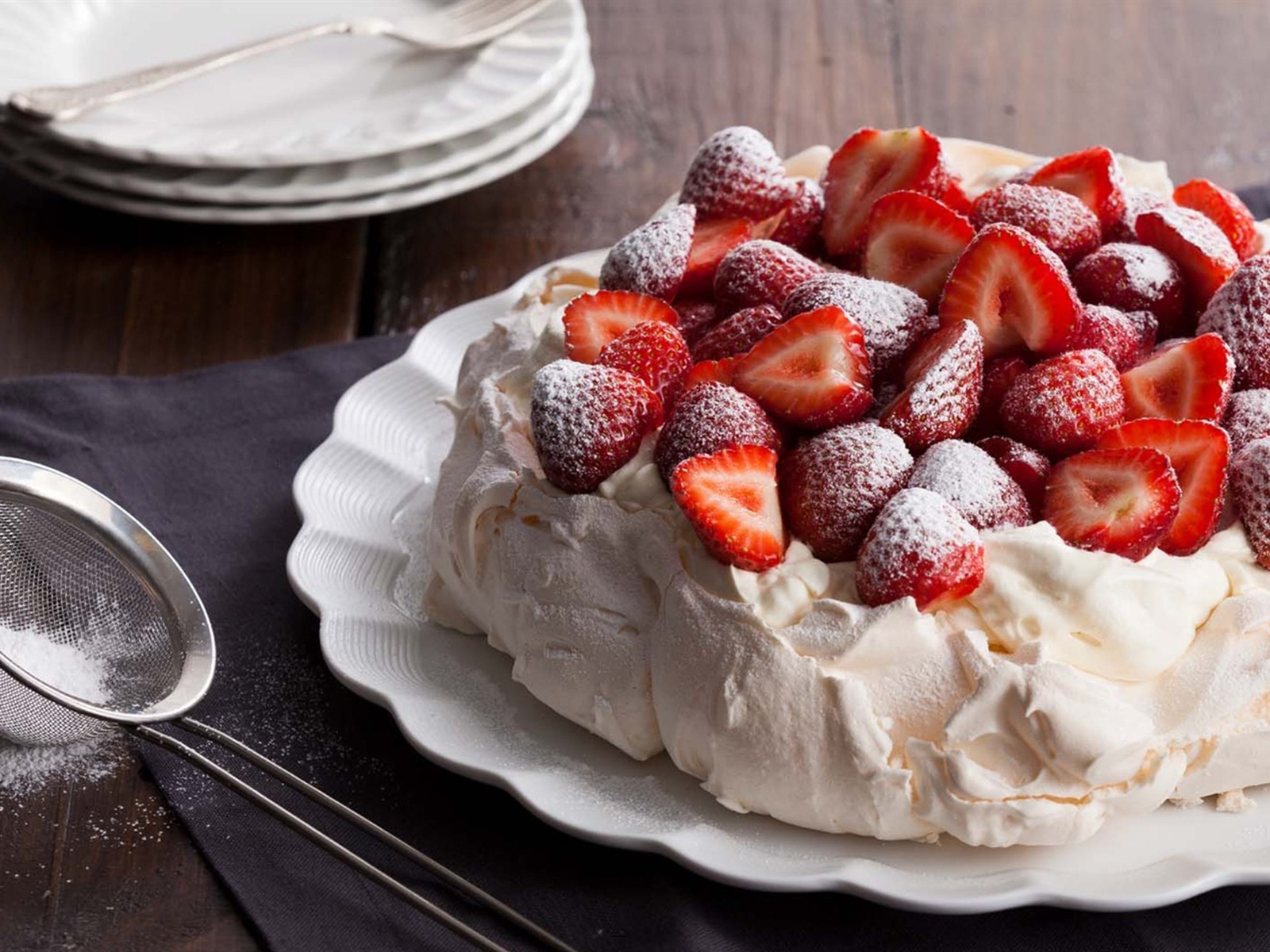 Delicious strawberry cake HD wallpapers #9 - 1600x1200