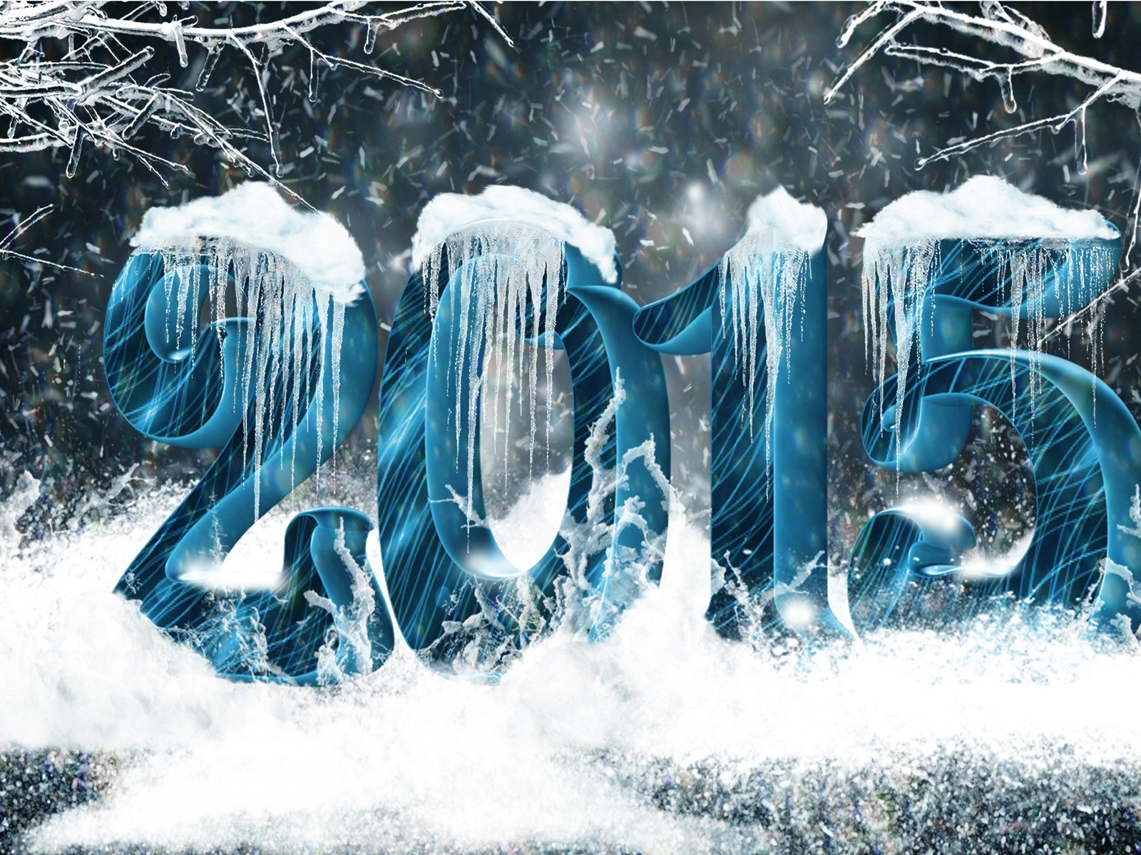 2015 Новый год тема HD обои (2) #20 - 1600x1200