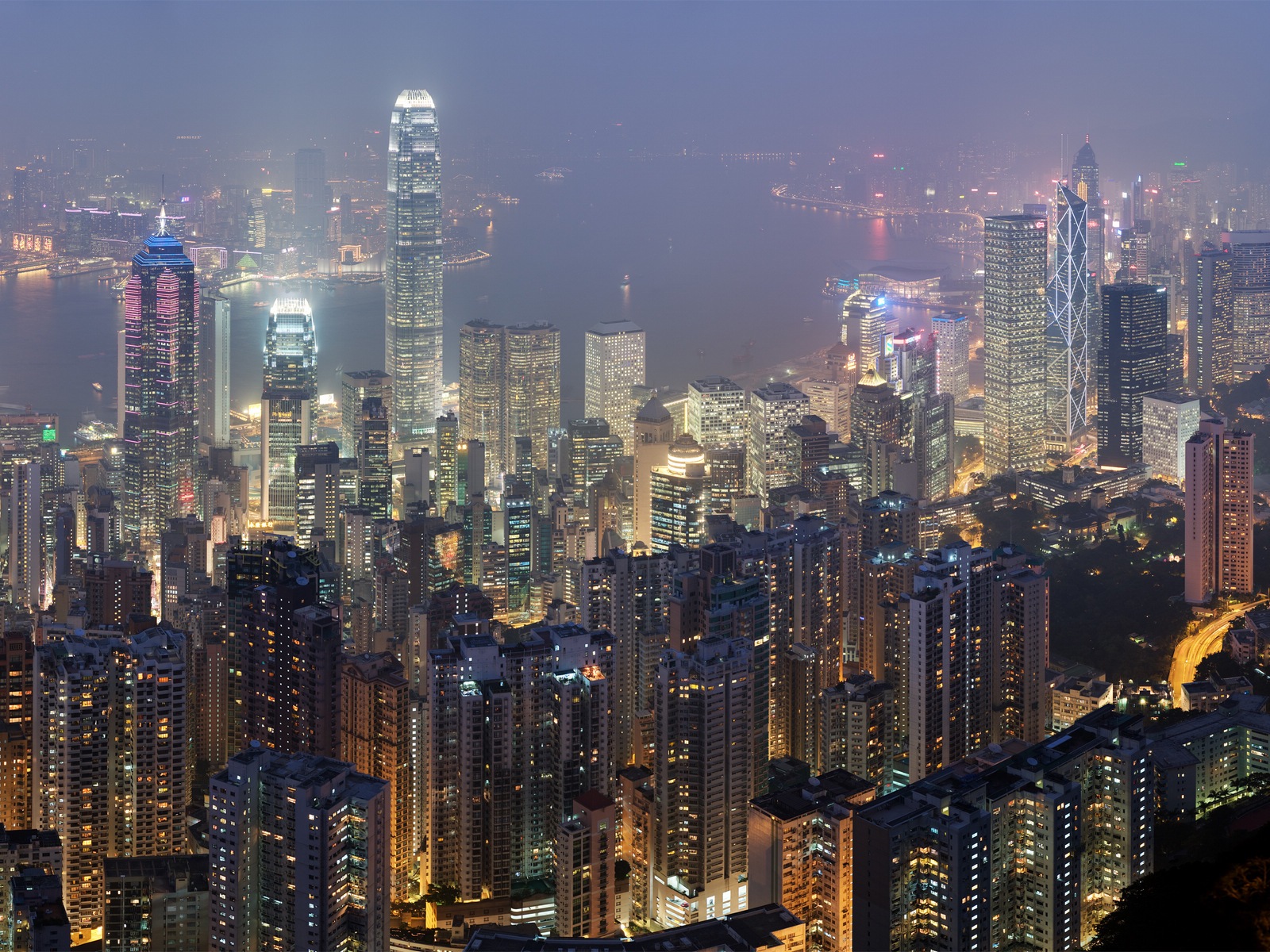 홍콩의 도시 풍경 아름다운 HD 배경 화면 #12 - 1600x1200