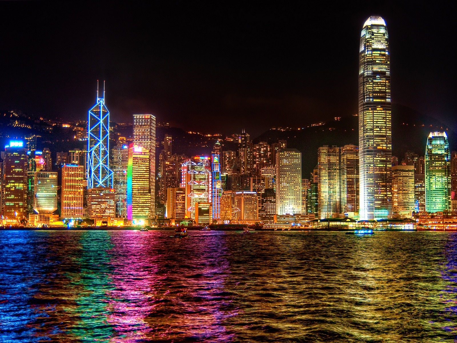 Городской пейзаж красивые обои HD Гонконга #13 - 1600x1200