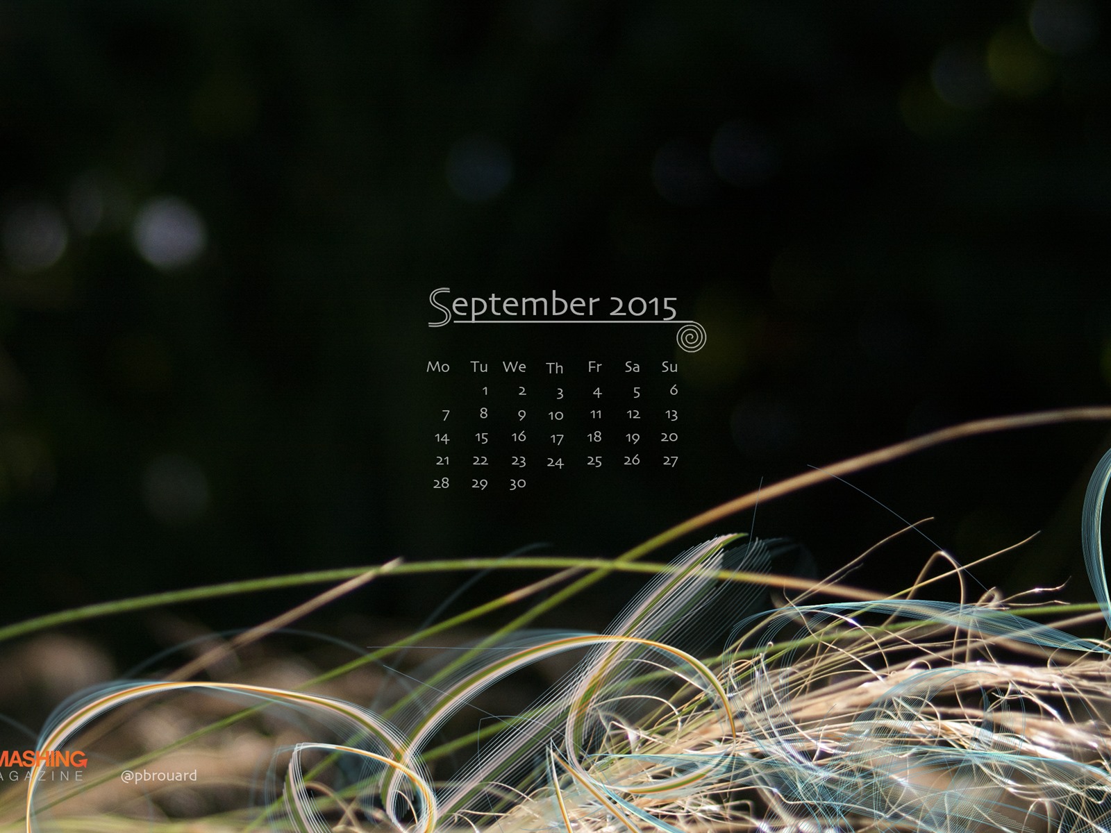 September 2015 Kalender Wallpaper (2) #19 - 1600x1200