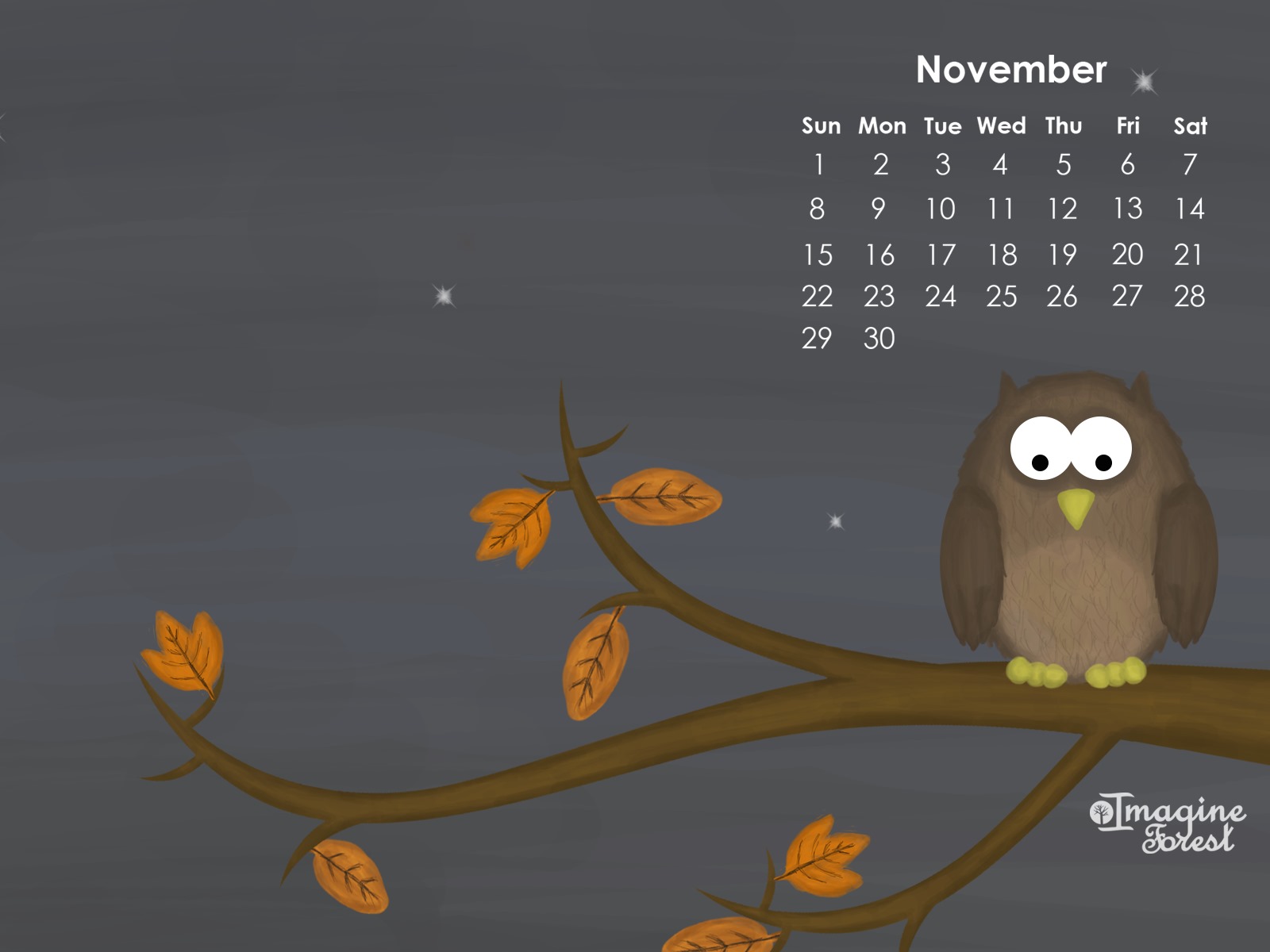 November 2015 Calendar wallpaper (2) #6 - 1600x1200