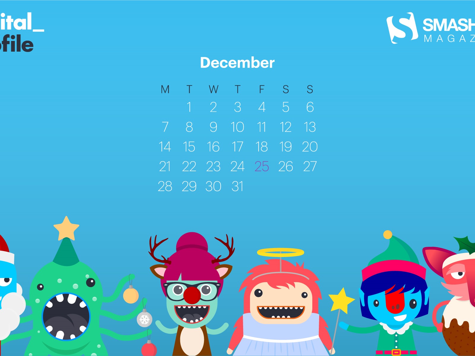 December 2015 Calendar wallpaper (1) #18 - 1600x1200