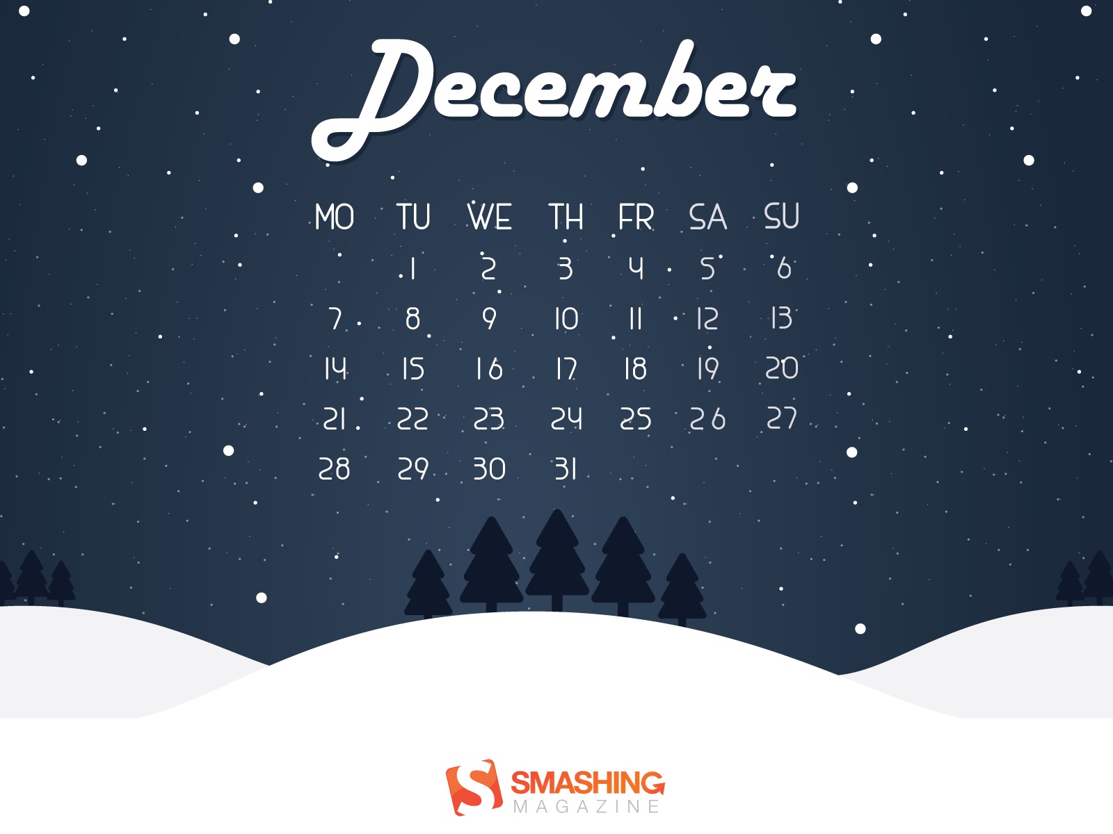 Декабрь 2015 Календарь обои (2) #7 - 1600x1200