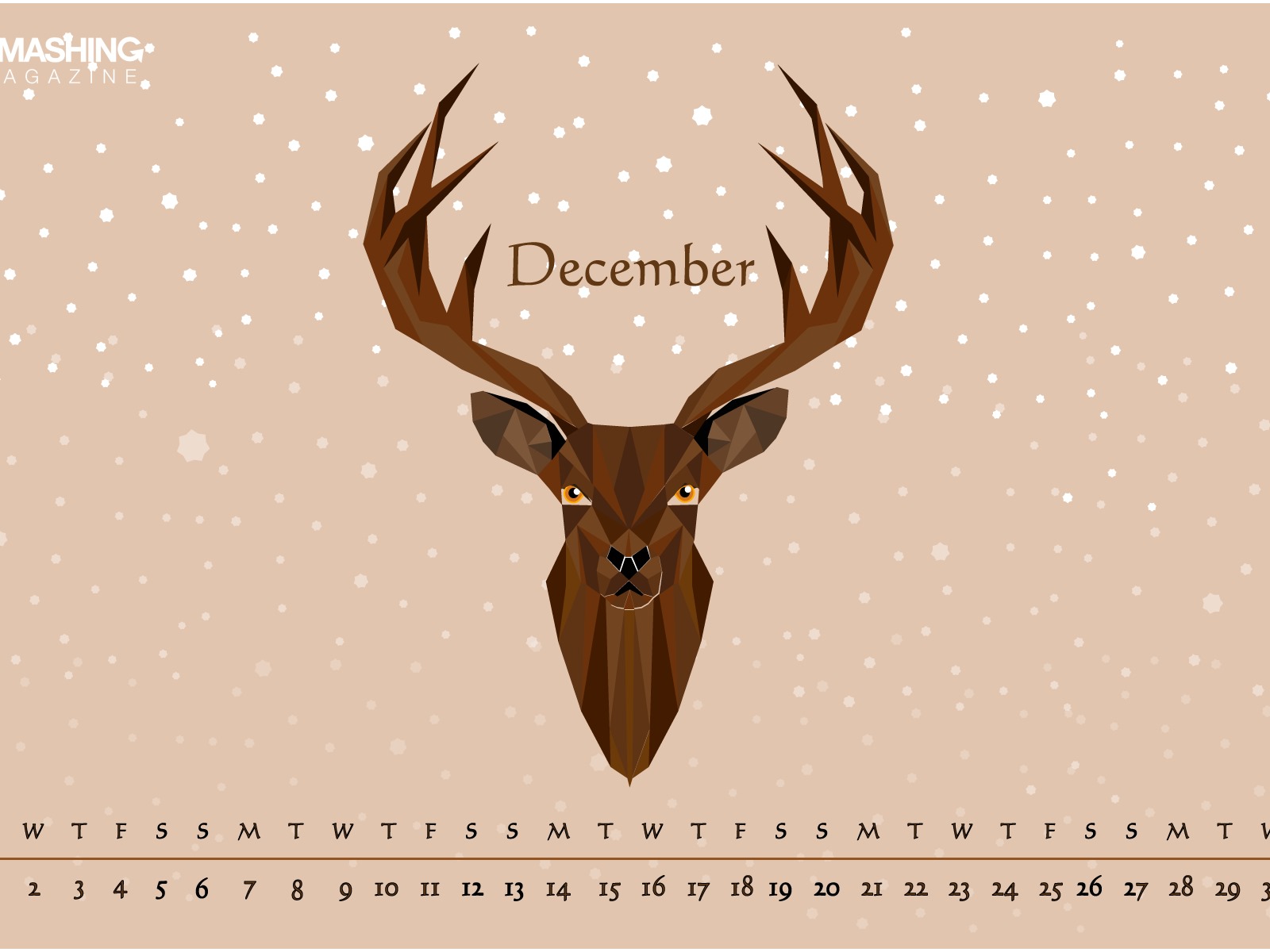Декабрь 2015 Календарь обои (2) #13 - 1600x1200