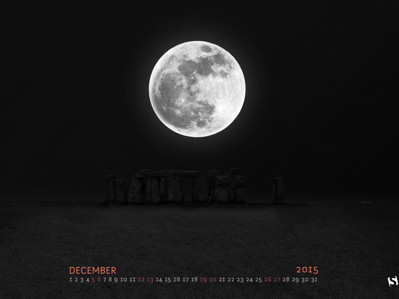 December 2015 Calendar wallpaper (2) #19 - 1600x1200