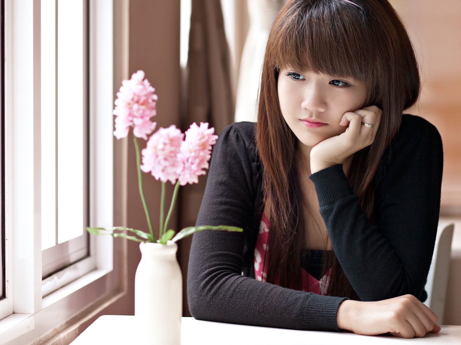 순수하고 사랑스러운 젊은 아시아 여자의 HD 월페이퍼 컬렉션 (2) #24 - 1600x1200