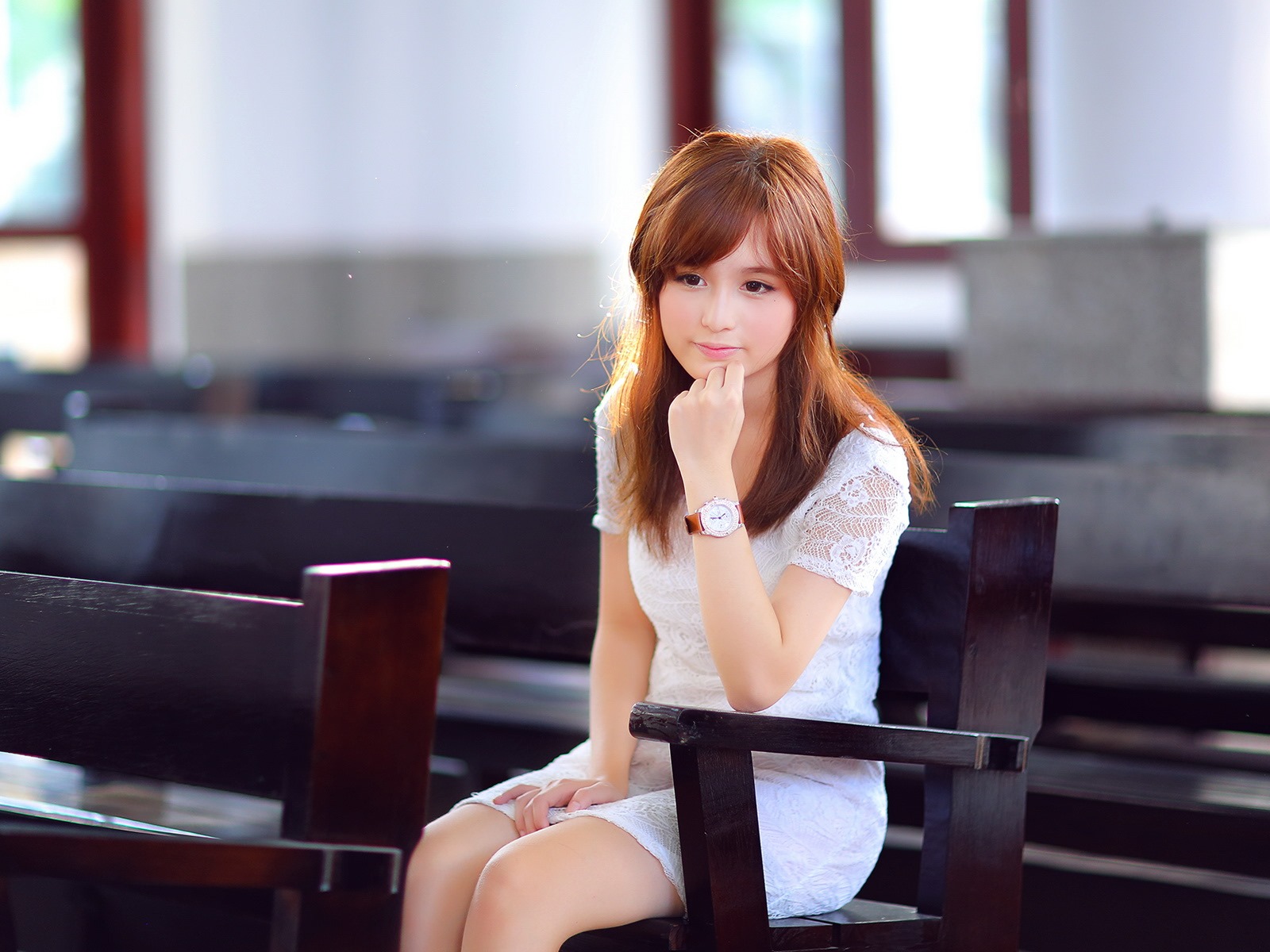 Pure and lovely young Asian girl HD wallpapers collection (2) #37 - 1600x1200