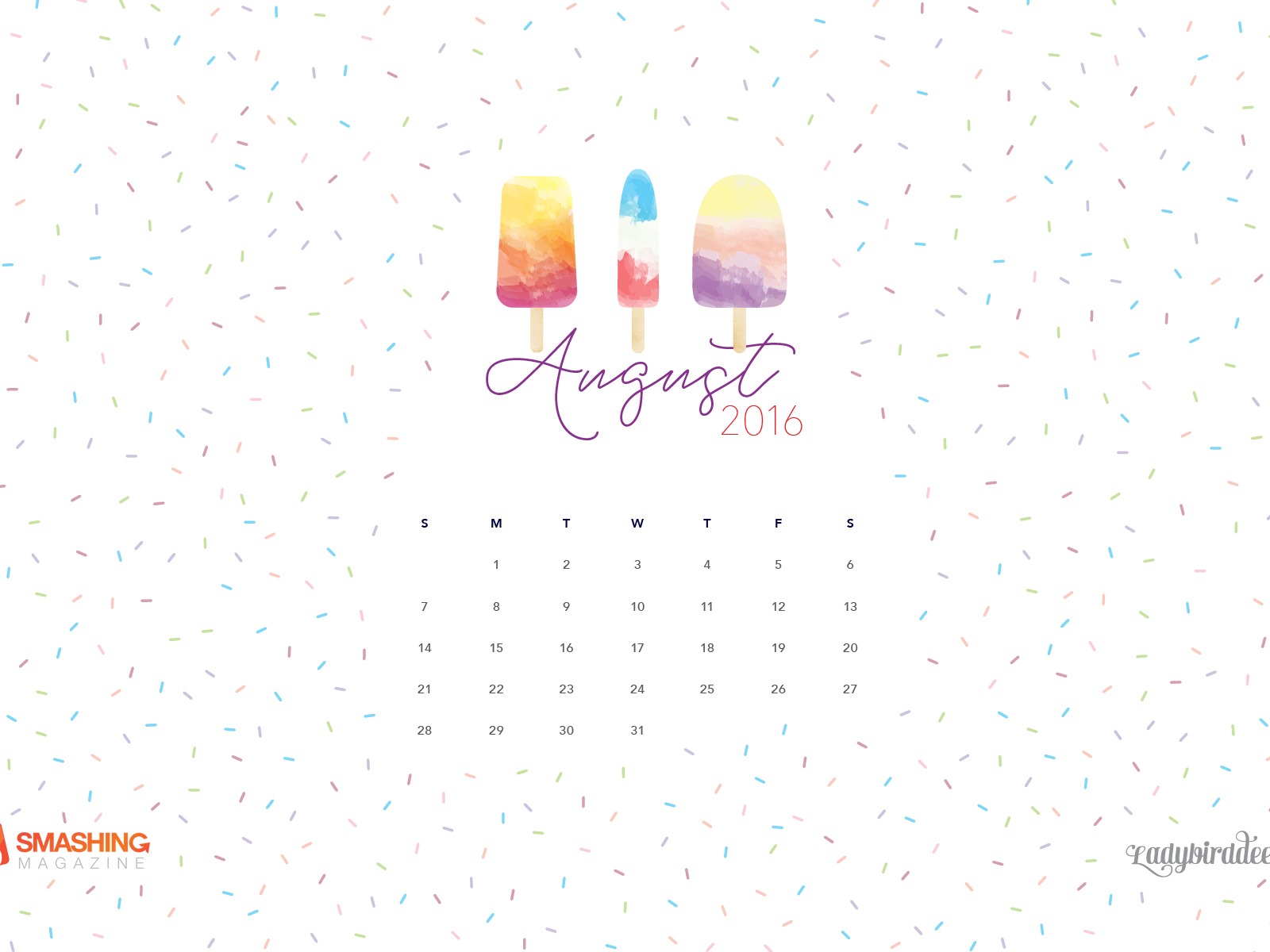Август 2016 обои календарь (2) #8 - 1600x1200