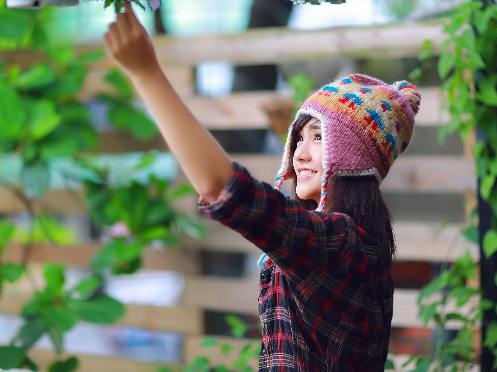 清纯可爱年轻的亚洲女孩 高清壁纸合集(四)32 - 1600x1200