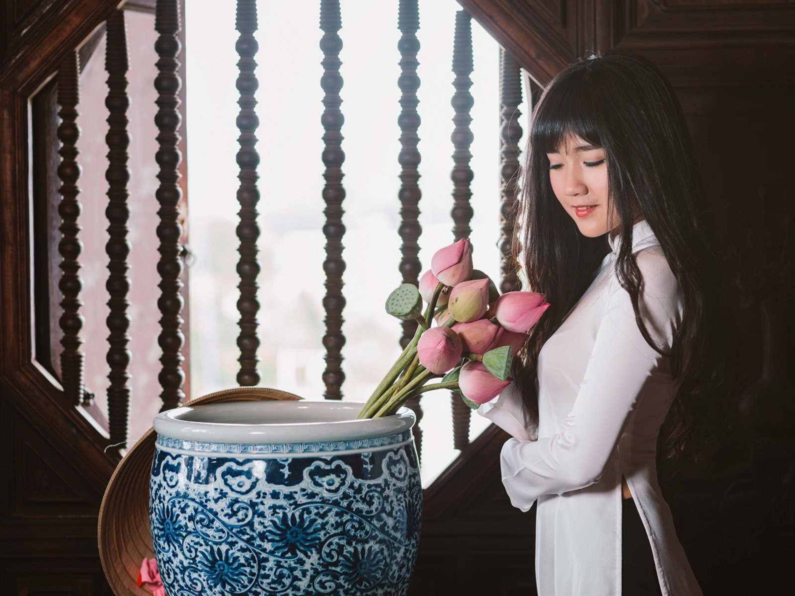 순수하고 사랑스러운 젊은 아시아 여자의 HD 월페이퍼 컬렉션 (4) #40 - 1600x1200