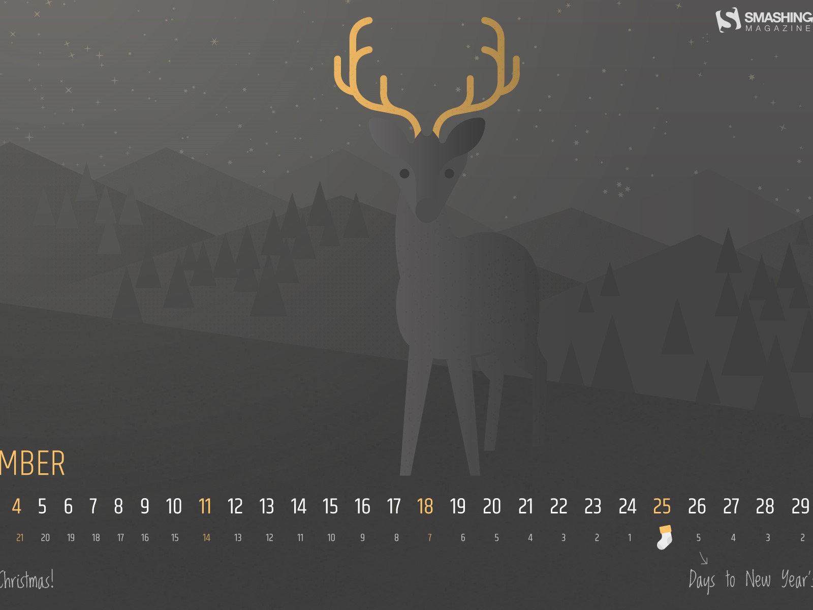 Prosince 2016 Vánoční téma kalendář tapeta (1) #18 - 1600x1200