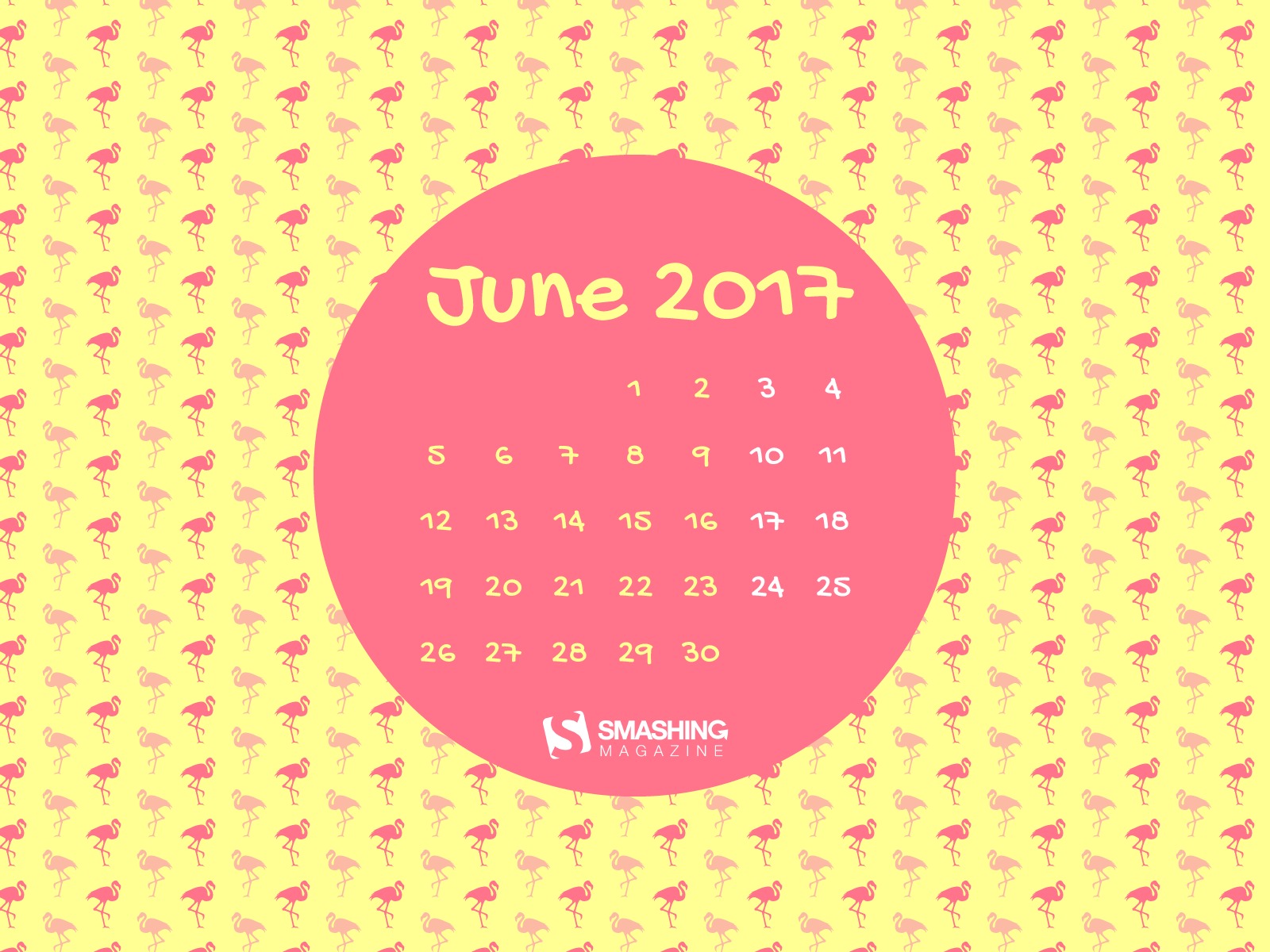 2017年6月のカレンダーの壁紙 #2 - 1600x1200