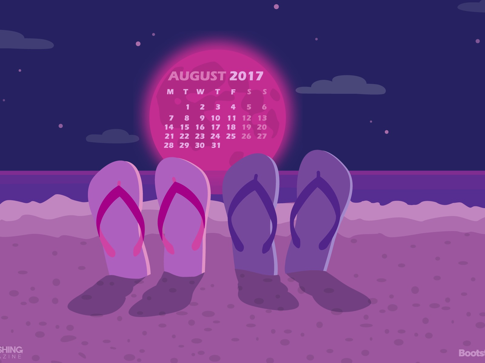 August 2017 Kalender Tapete #23 - 1600x1200