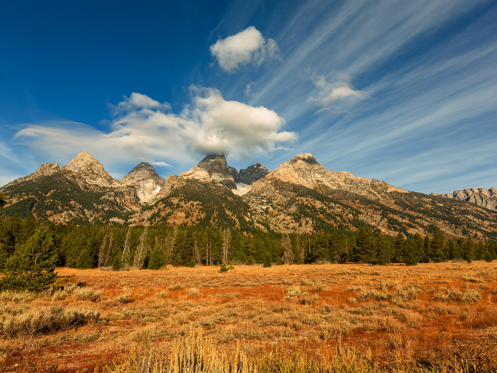 USA-großartige Teton Nationalparknatur-Landschaftstapeten HD #8 - 1600x1200