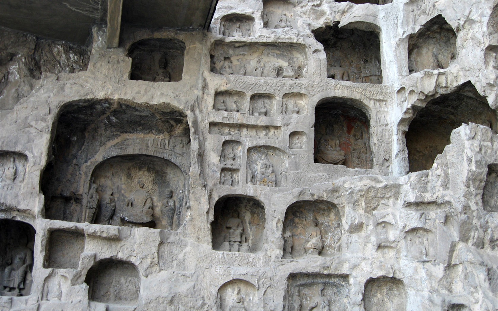 낙양, Longmen의 Grottoes는 배경 화면 #31 - 1680x1050
