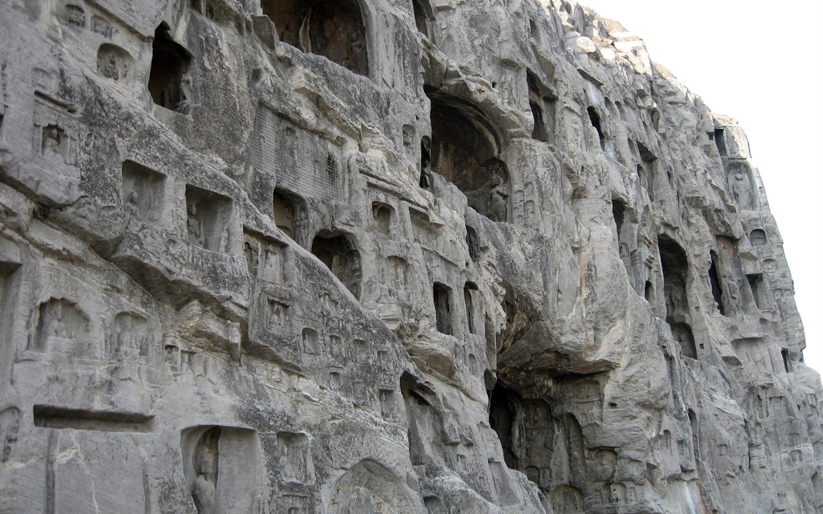 낙양, Longmen의 Grottoes는 배경 화면 #35 - 1680x1050