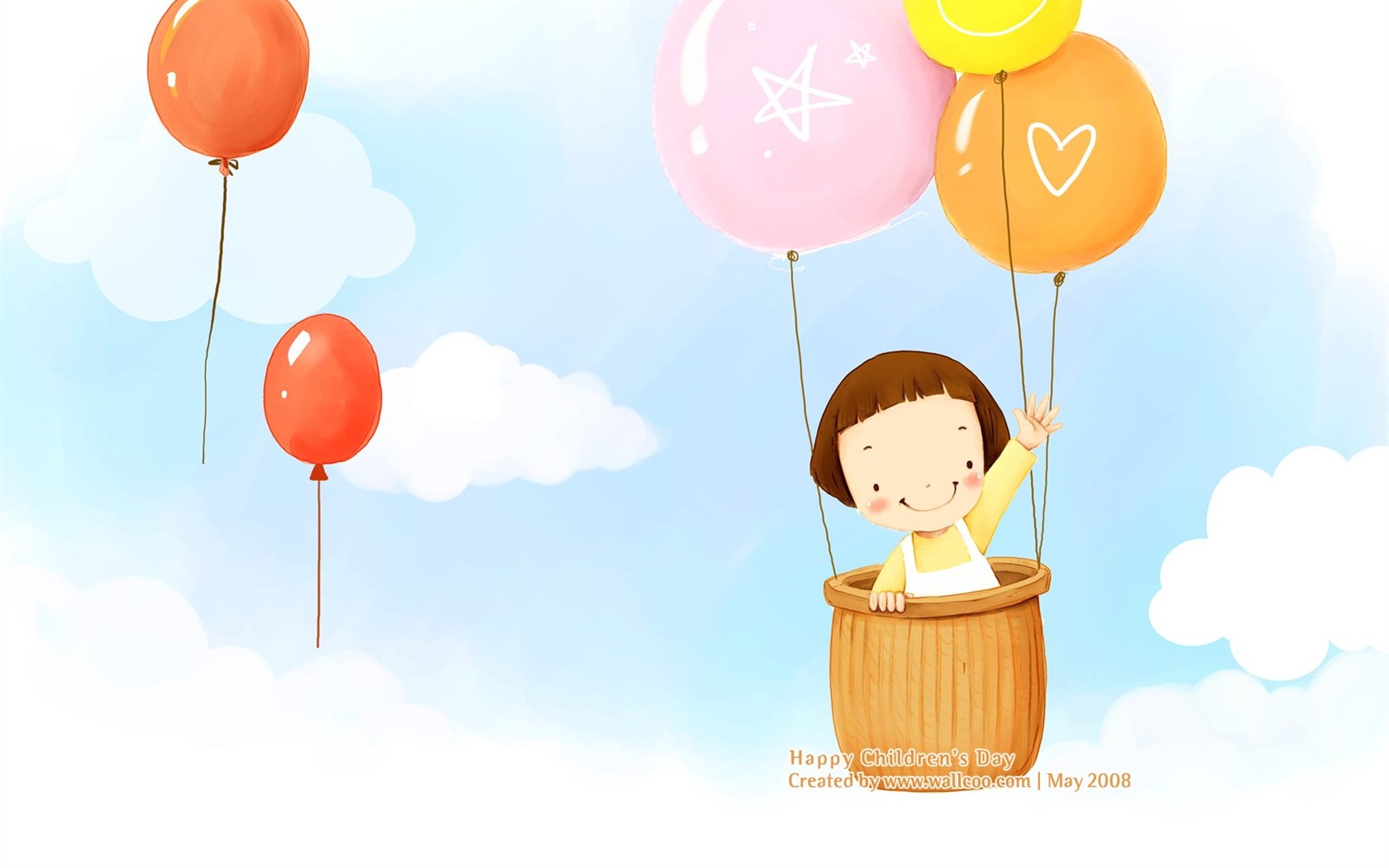 Lovely Day обои Детский иллюстратор #14 - 1680x1050