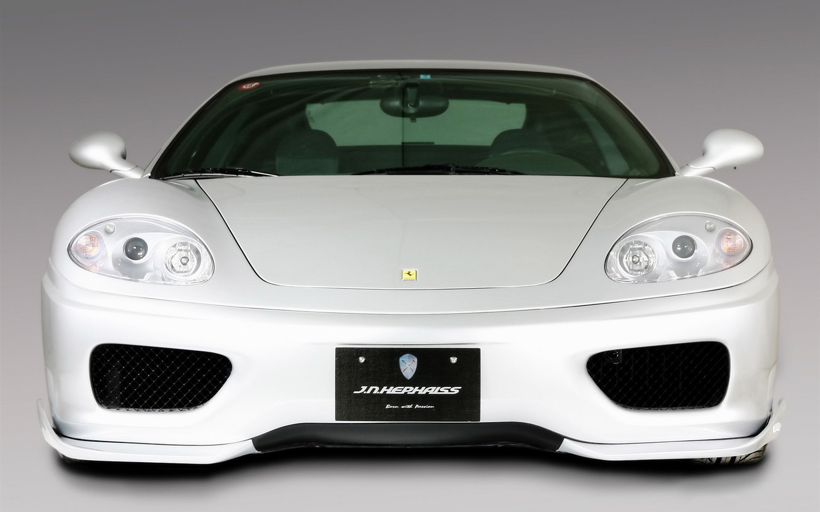 bílá lebka Ferrari F430 tapety #6 - 1680x1050