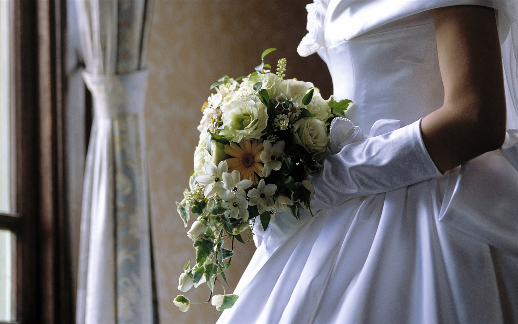Svatební květinový svatební prsten tapetu (2) #14 - 1680x1050