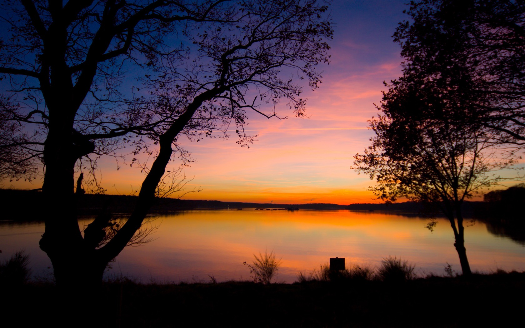 Glow du coucher du soleil HD Wallpaper exquise (1) #3 - 1680x1050