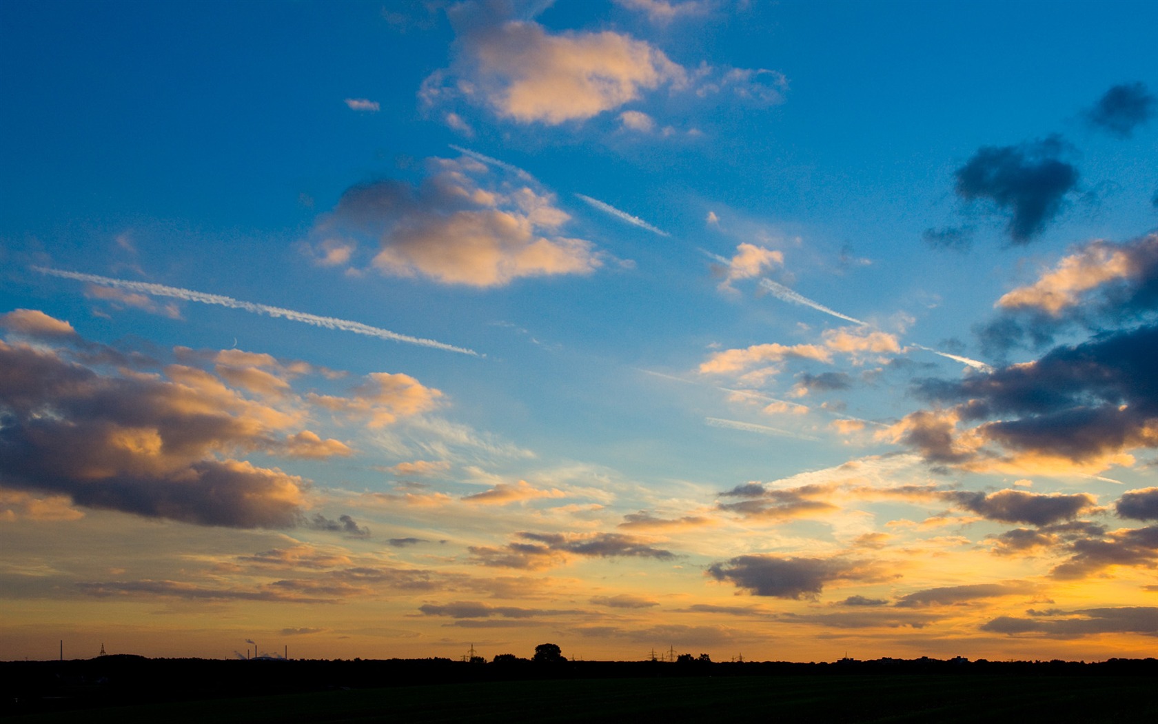 Glow du coucher du soleil HD Wallpaper exquise (1) #12 - 1680x1050