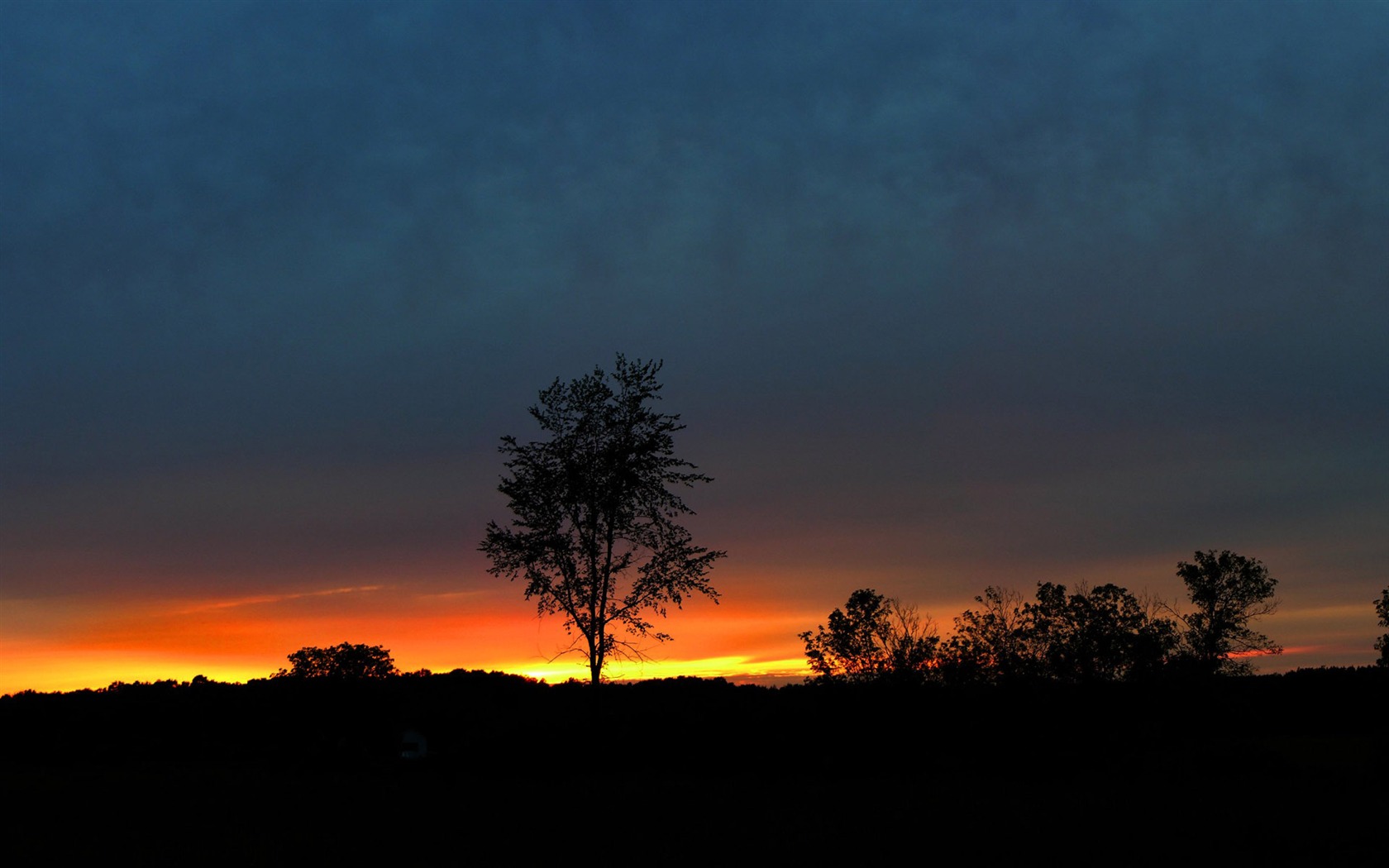 Glow du coucher du soleil HD Wallpaper exquise (2) #14 - 1680x1050