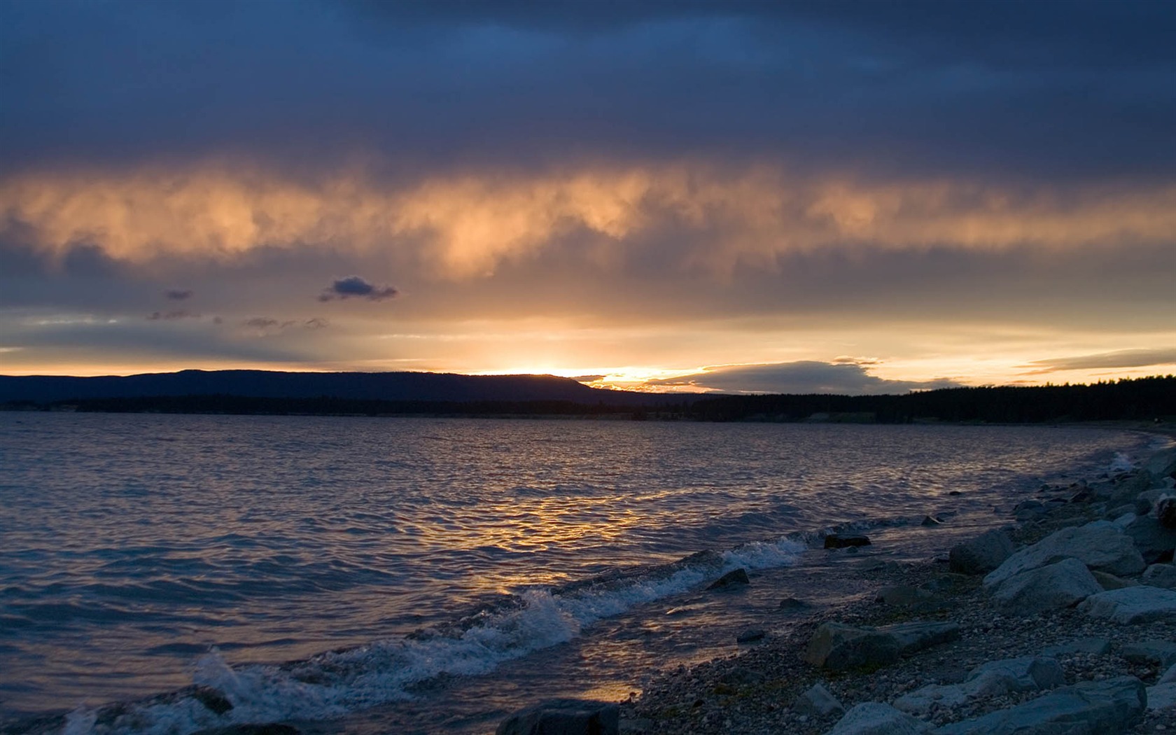 Glow du coucher du soleil HD Wallpaper exquise (2) #27 - 1680x1050