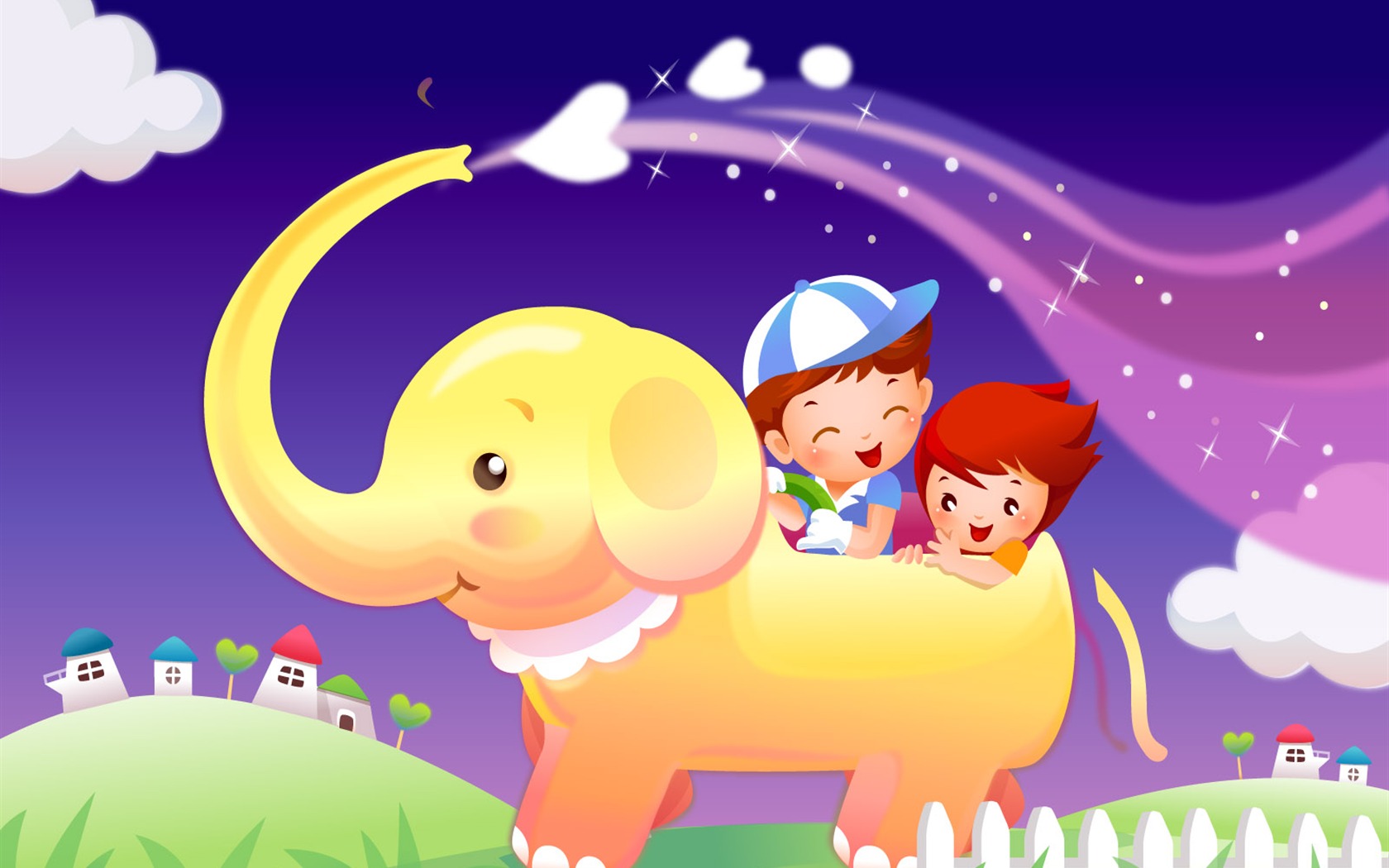 Childhood Dreams Cartoon Wallpaper (2) #20 - 1680x1050