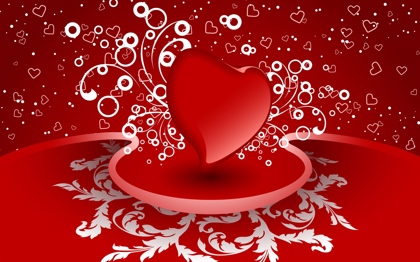 발렌타인데이 사랑의 테마 배경 화면 (2) #8 - 1680x1050