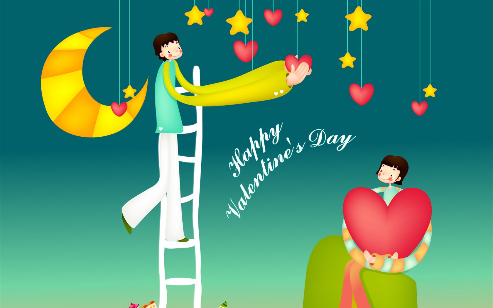 Valentine's Day vectoriales #13 - 1680x1050