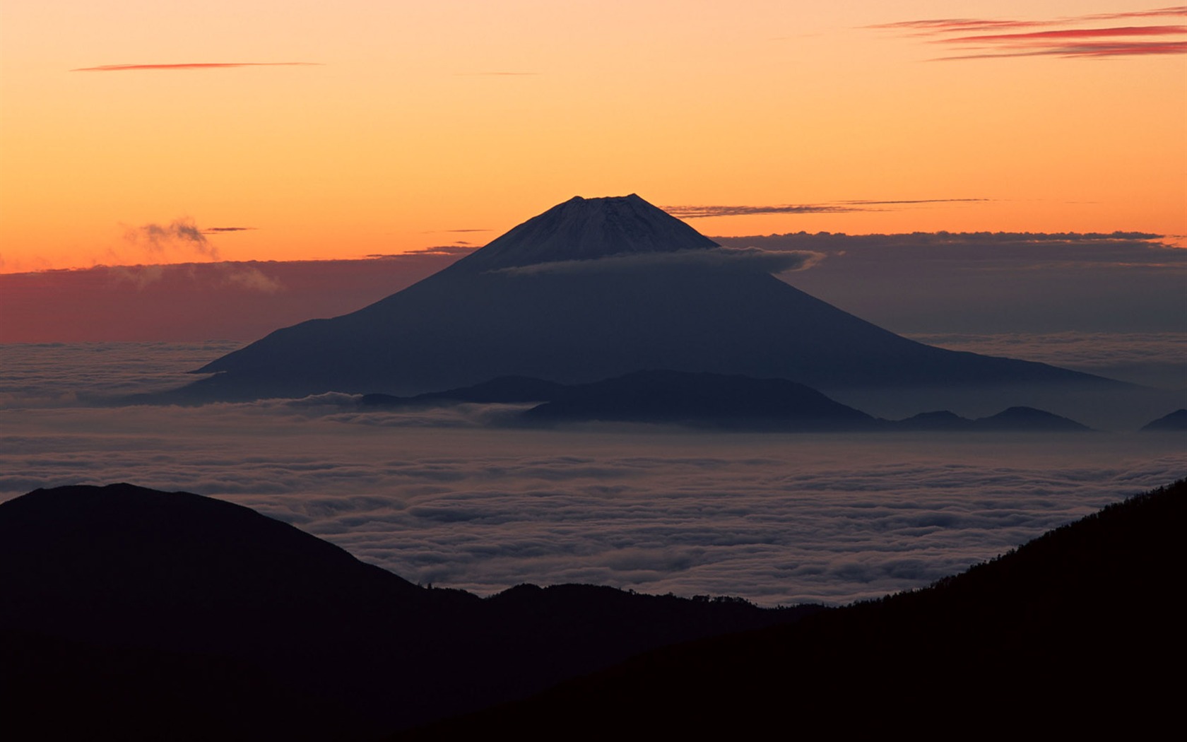 Mount Fuji, Japonsko tapety (1) #14 - 1680x1050