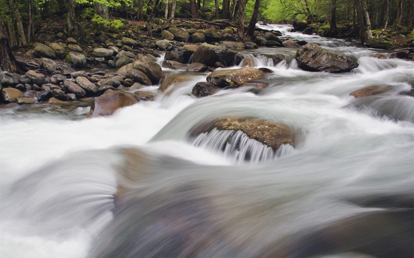 Waterfall-Streams Wallpaper (7) #8 - 1680x1050