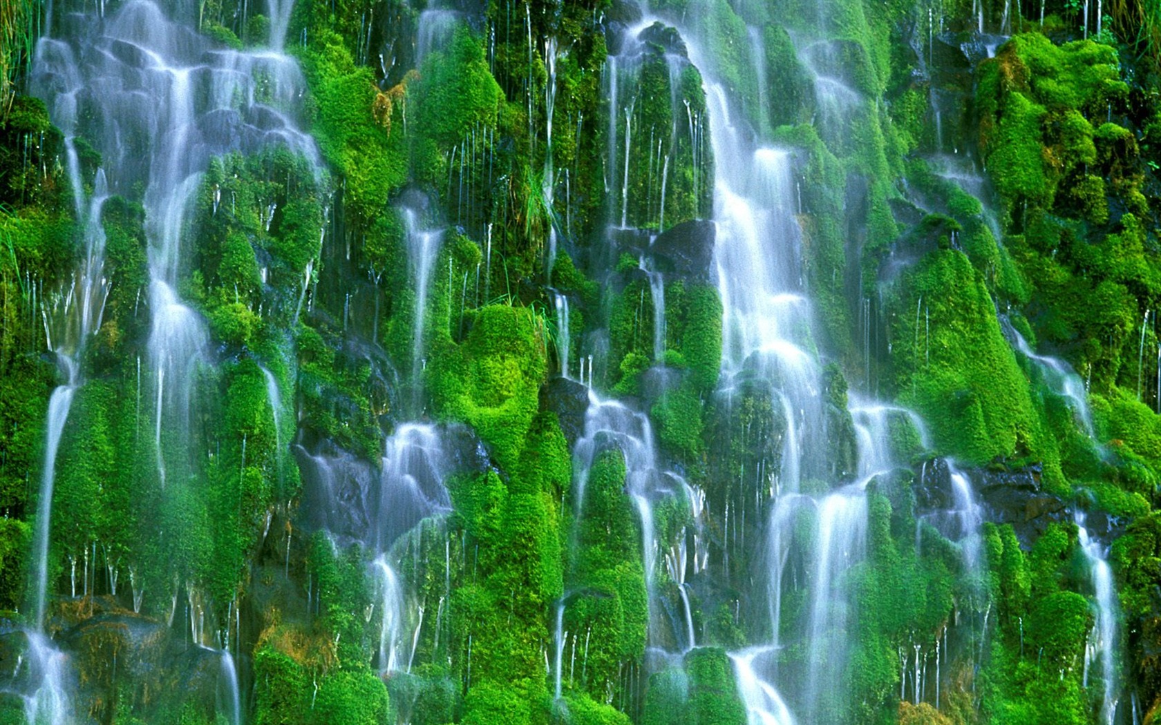 Waterfall streams wallpaper (7) #20 - 1680x1050