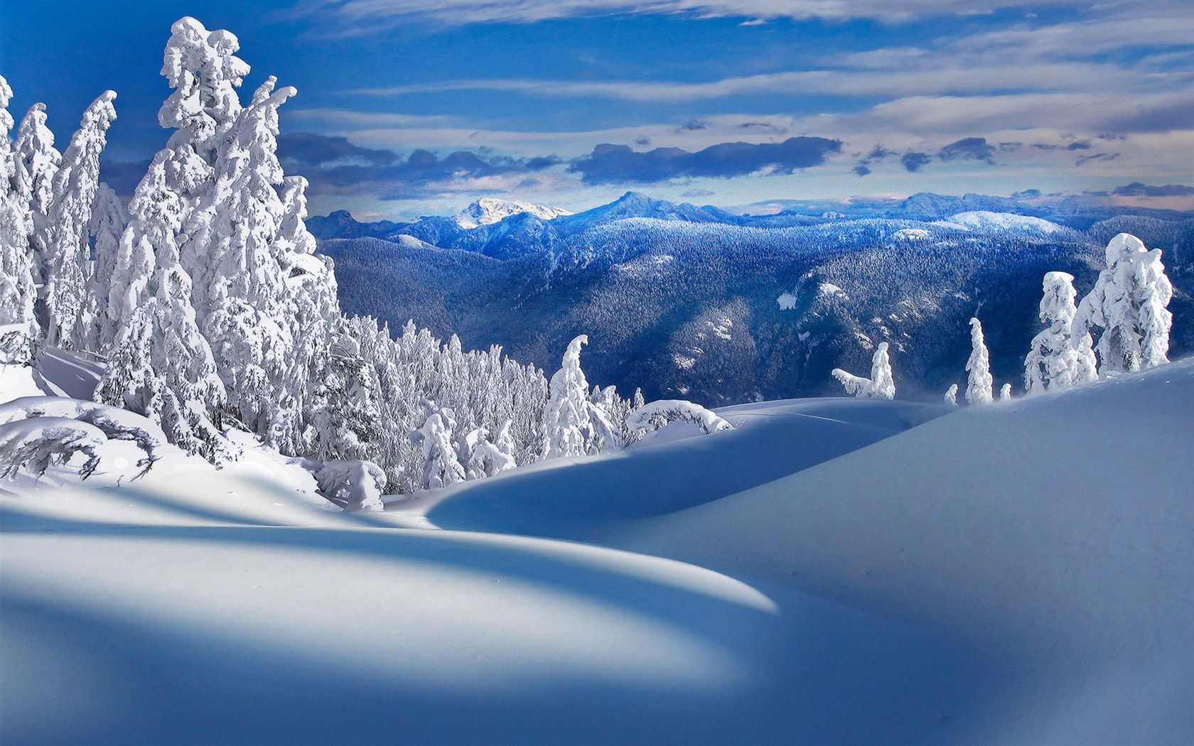 寬屏雪景 壁紙(二) #4 - 1680x1050