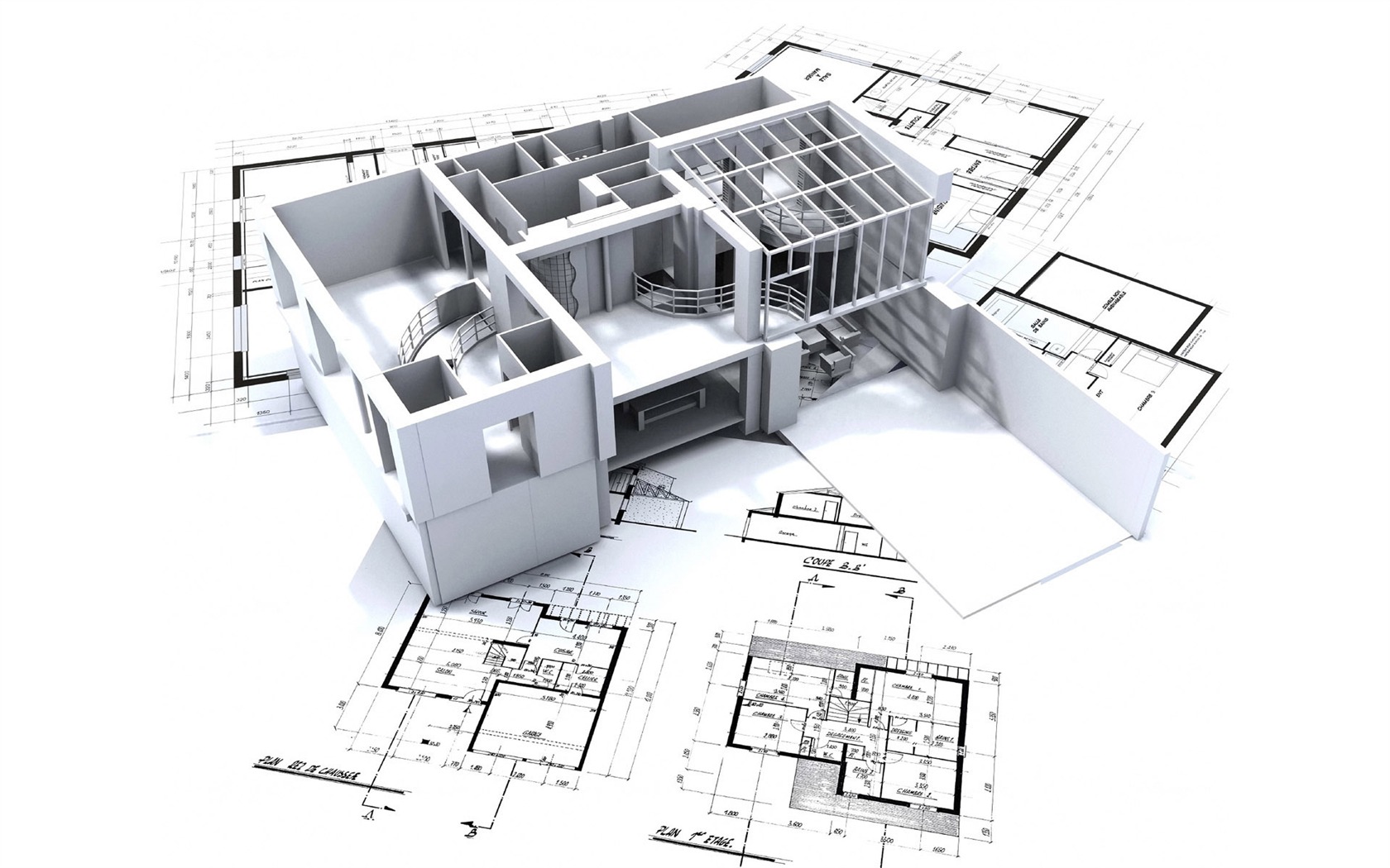 Архитектурная 3D Обои Дизайн (2) #10 - 1680x1050