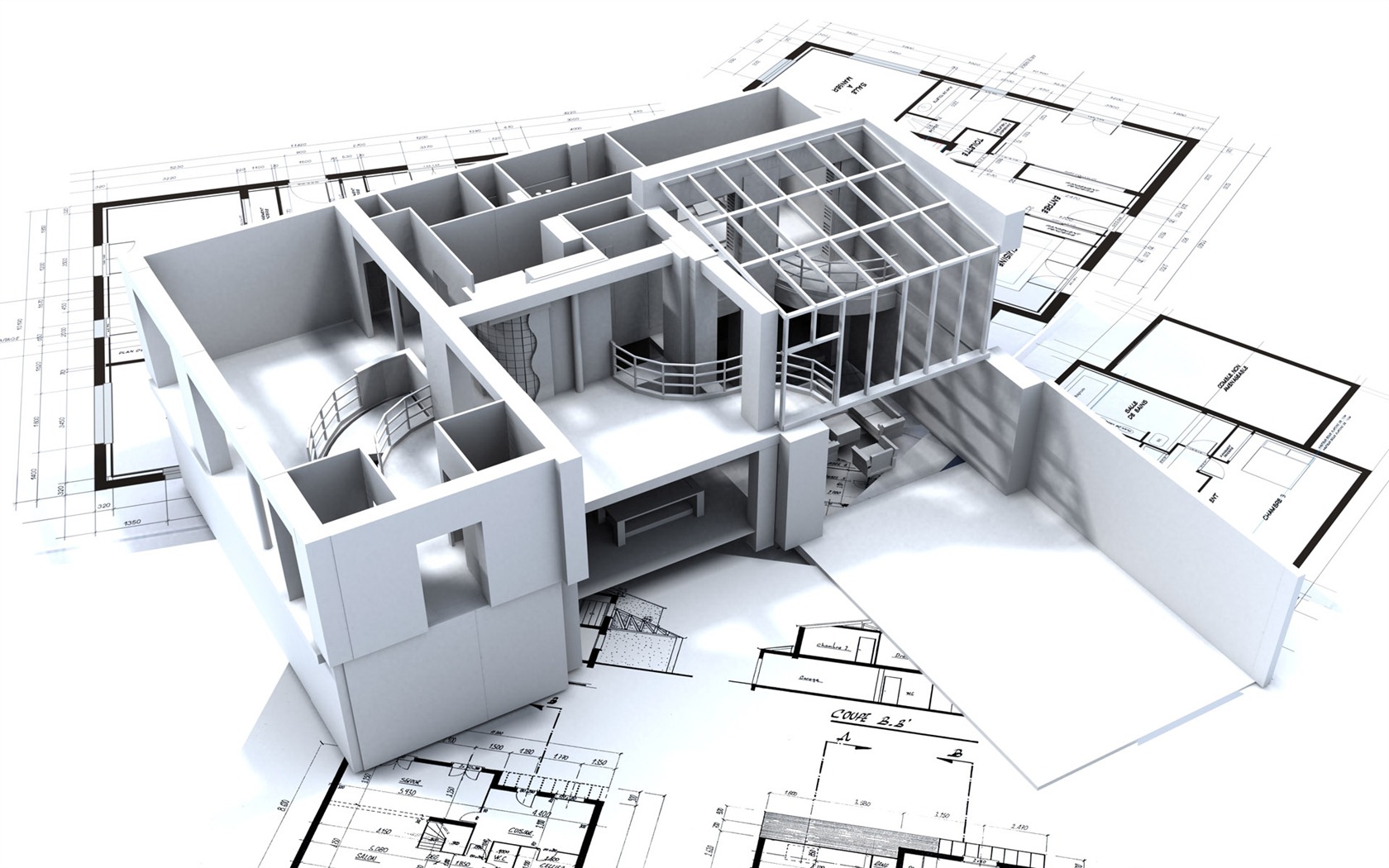 Архитектурная 3D Обои Дизайн (2) #16 - 1680x1050