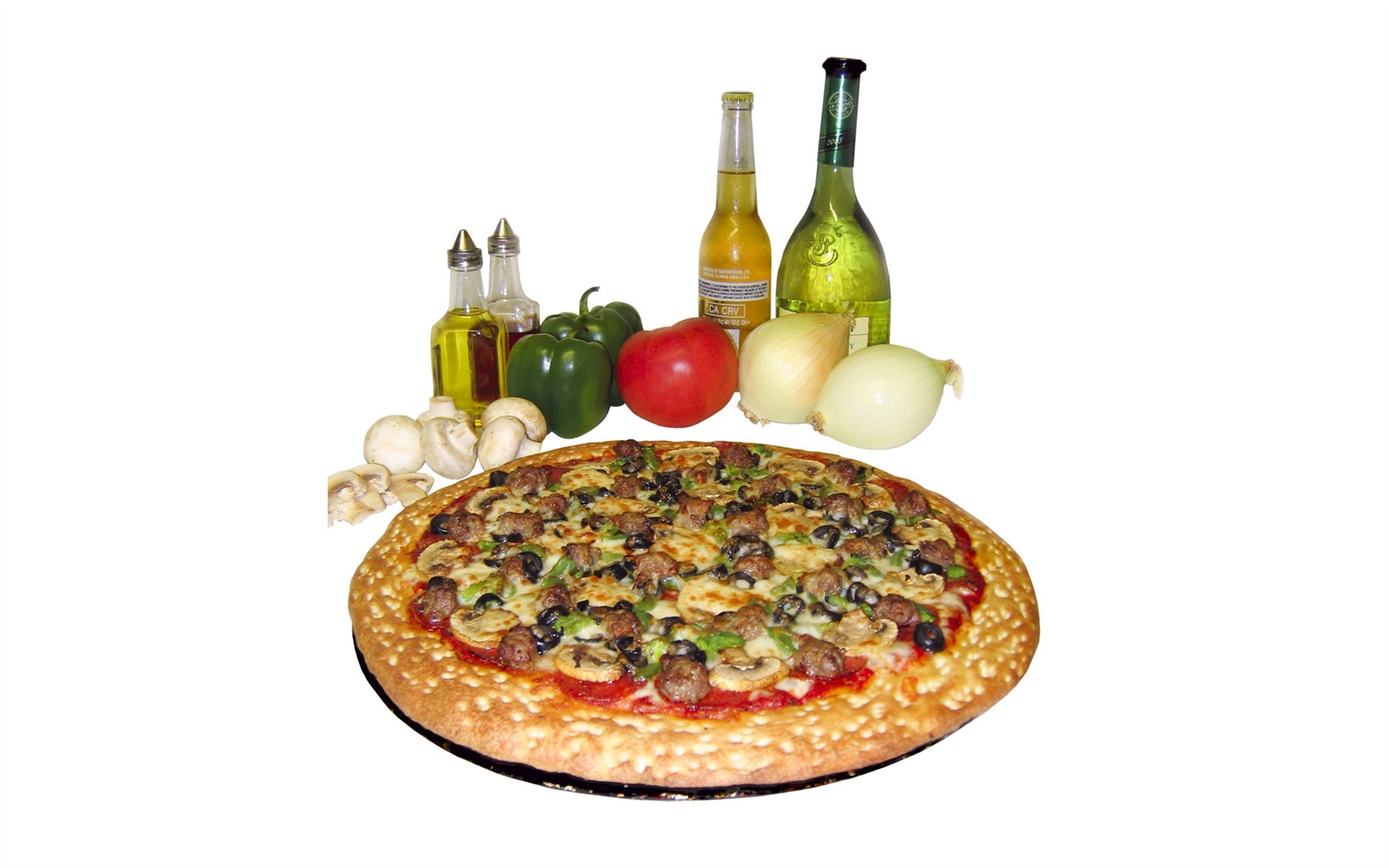 Pizza Jídlo tapety (3) #11 - 1680x1050